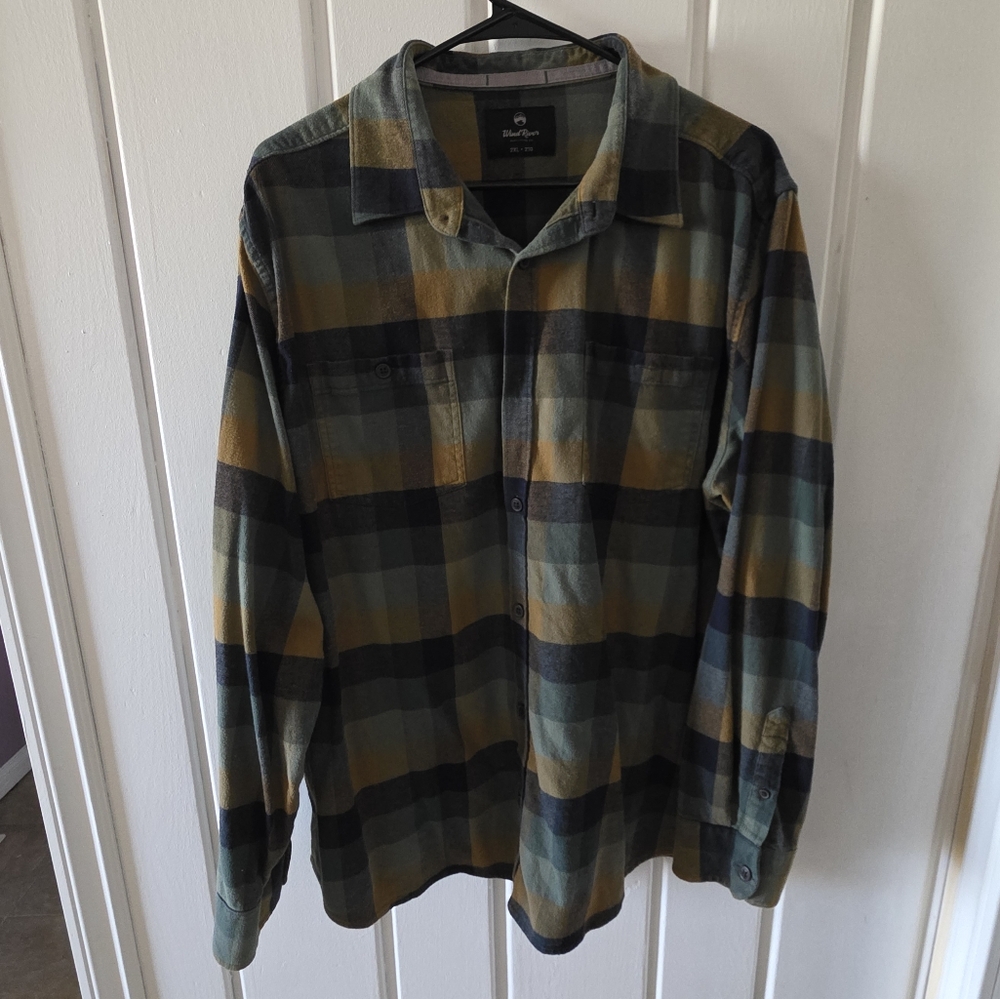 Green and Blue Plaid Flannel